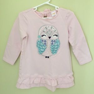 Gymboree embellished sweatshirt dress 3T